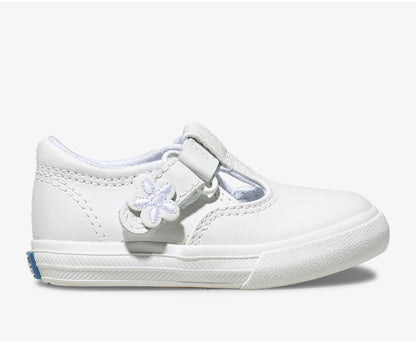 Keds Girls Little Kid's Daphne T-Strap Leather Sneaker