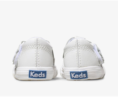 Keds Girls Little Kid's Daphne T-Strap Leather Sneaker