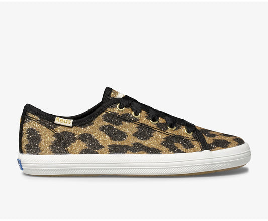 Keds Girls Big Kid's Keds x kate spade new york Kickstart Glitter Leopard
