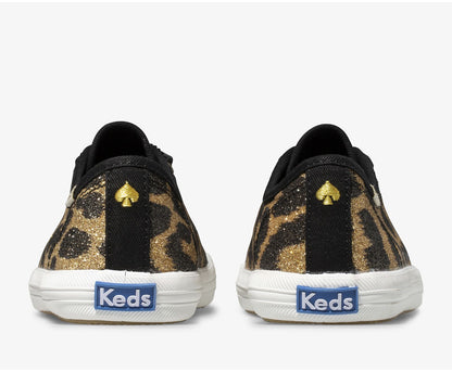 Keds Girls Big Kid's Keds x kate spade new york Kickstart Glitter Leopard