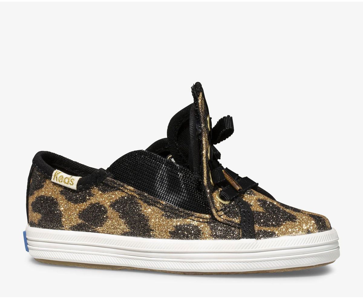 Keds Girls Little Kid's Keds x kate spade new york Kickstart Jr. Glitter Leopard
