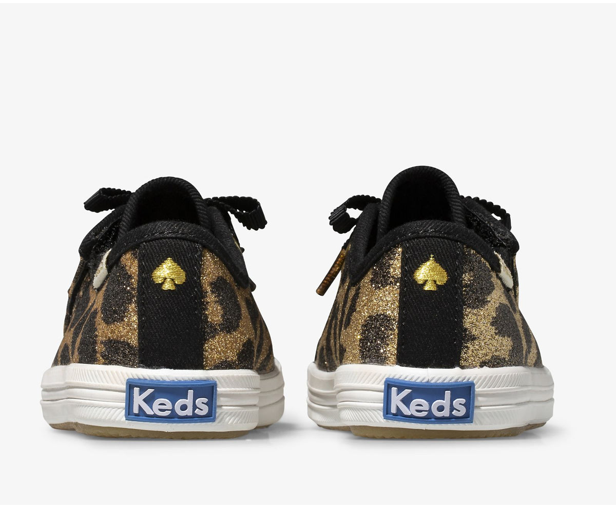 Keds Girls Little Kid's Keds x kate spade new york Kickstart Jr. Glitter Leopard