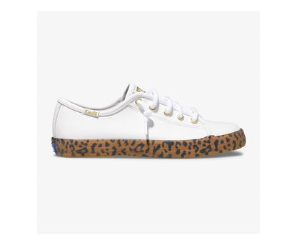 Keds Girls Big Kid's Kickstart Leopard Foxing Sneaker