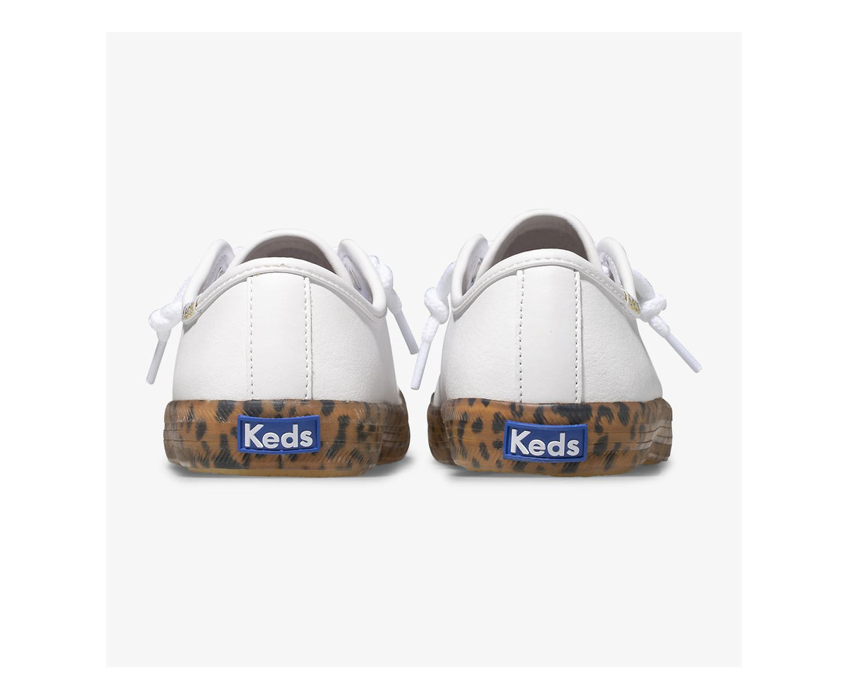 Keds Girls Big Kid's Kickstart Leopard Foxing Sneaker