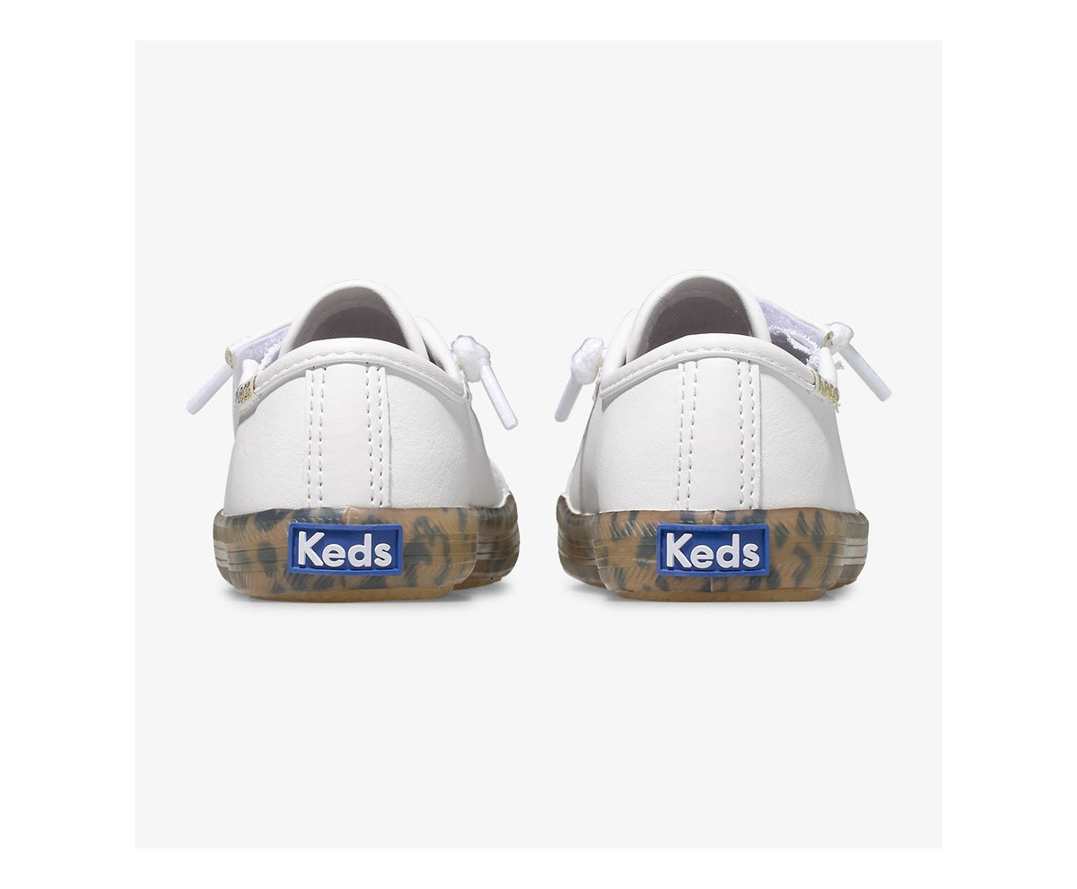 Keds Girls|Boys Big Kid's Kickstart Leopard Foxing Sneaker Jr