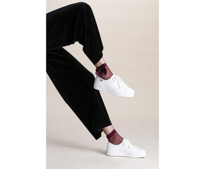 Keds Women Triple Kick Luxe Leather