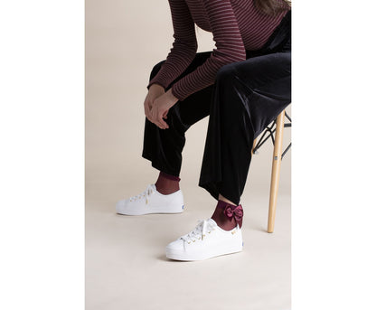 Keds Women Triple Kick Luxe Leather