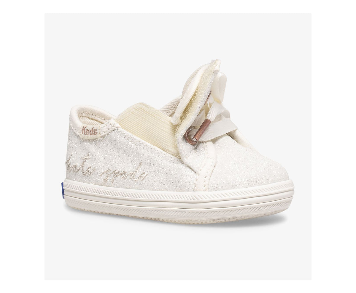 Keds Girls Little Kid's Keds x ksny Kickstart Ivory Glitter Crib