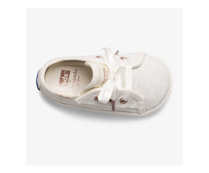Keds Girls Little Kid's Keds x ksny Kickstart Ivory Glitter Crib