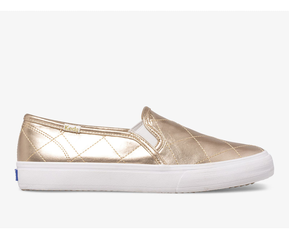 Keds Women Double Decker Quilted Metallic