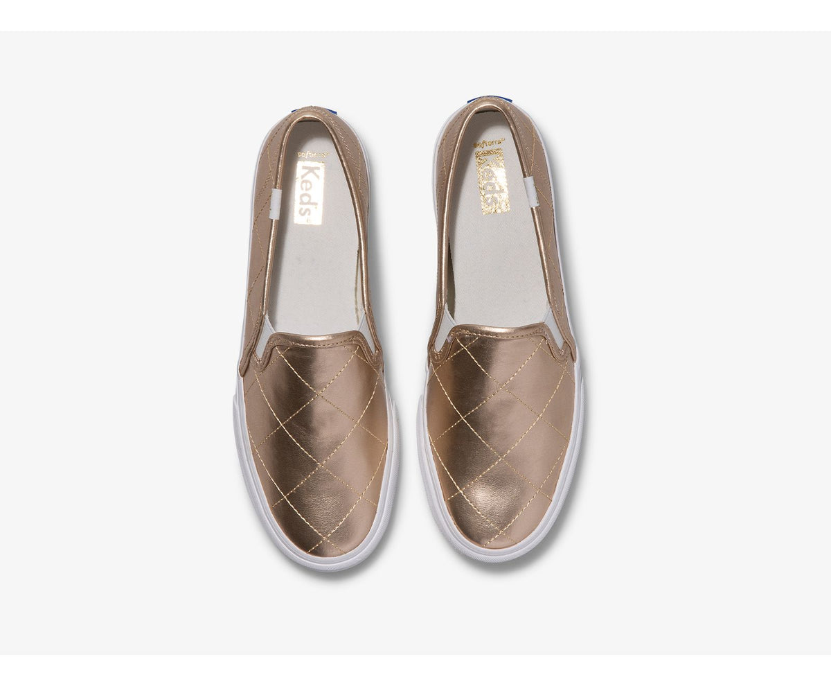 Keds Women Double Decker Quilted Metallic