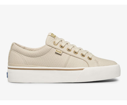 Keds Women Jump Kick Duo Vegan Soft Buck + Croc Emboss