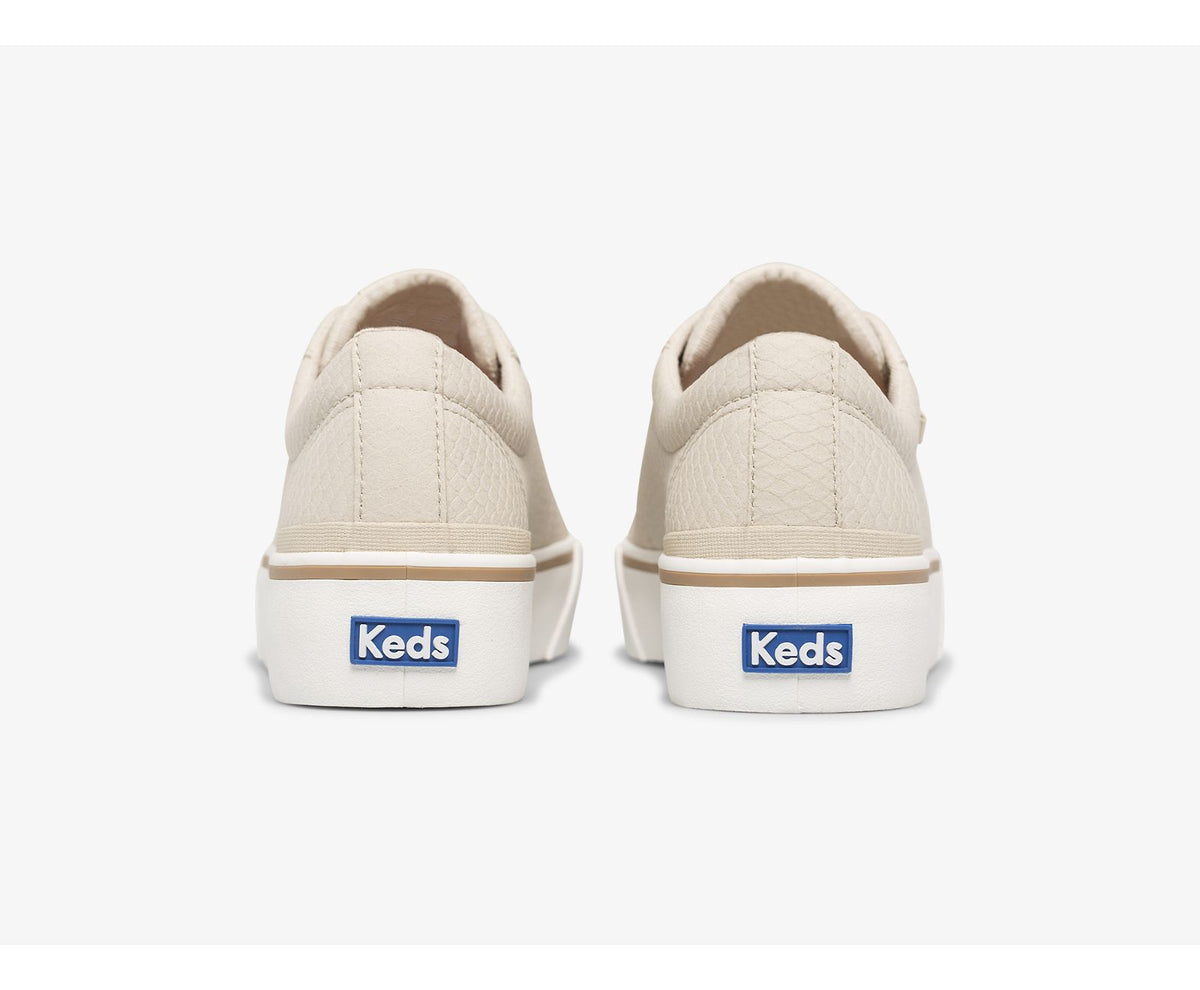 Keds Women Jump Kick Duo Vegan Soft Buck + Croc Emboss