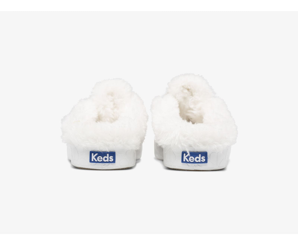 Keds Women Keds x kate spade new york Kickstart Mule Fur Collar Glitter Suede