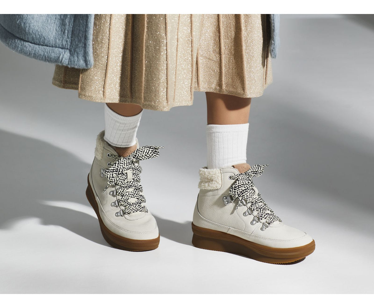 Keds Women Midland Boot Luxe Leather Faux Shearling and Thinsulate™