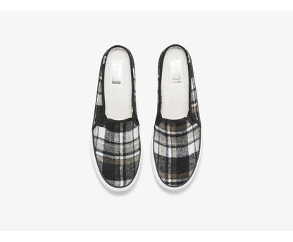 Keds Women Double Decker Mule Plaid