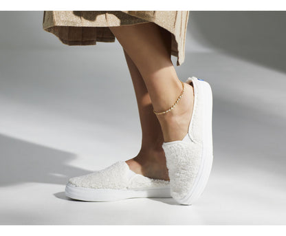 Keds Women Double Decker Mule Faux Shearling