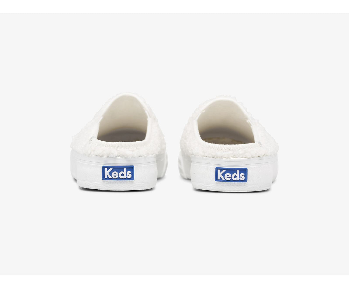 Keds Women Double Decker Mule Faux Shearling
