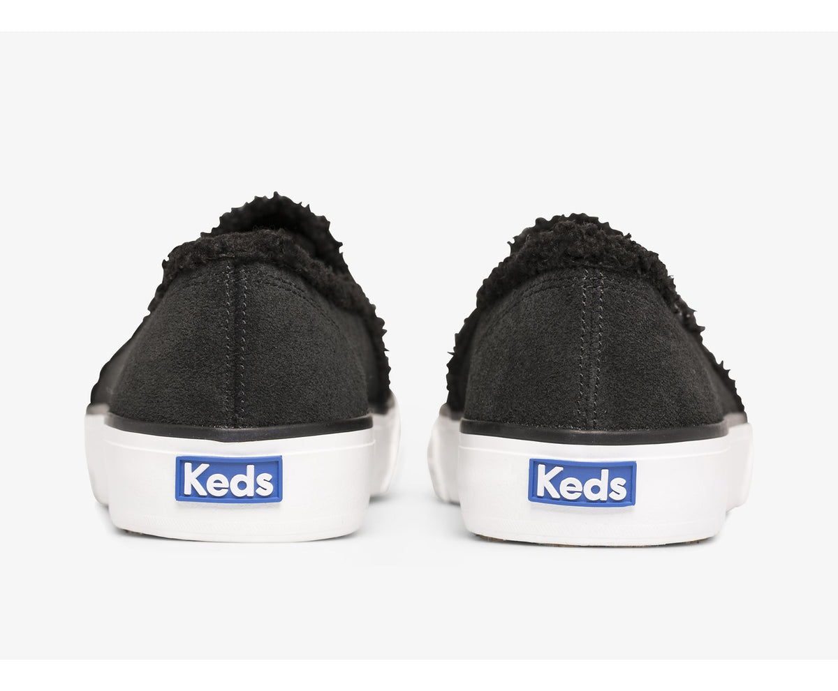 Keds Women Double Decker Suede Faux Shearling