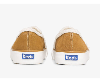 Keds Women Double Decker Suede Faux Shearling