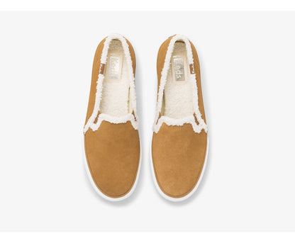 Keds Women Double Decker Suede Faux Shearling