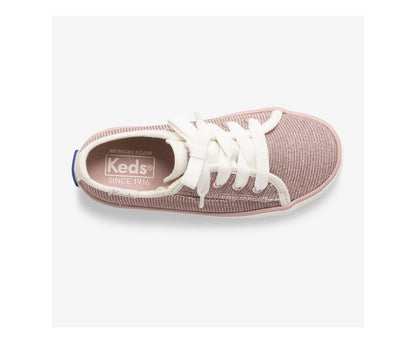 Keds Girls|Boys Little Kid's Kickstart Seasonal Jr Pink Sparkle