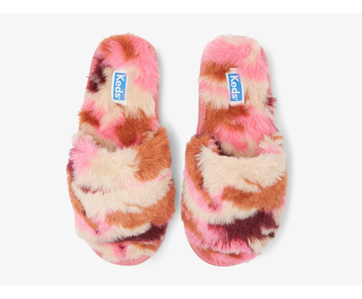 Keds Women Fuzzy Slide Slipper