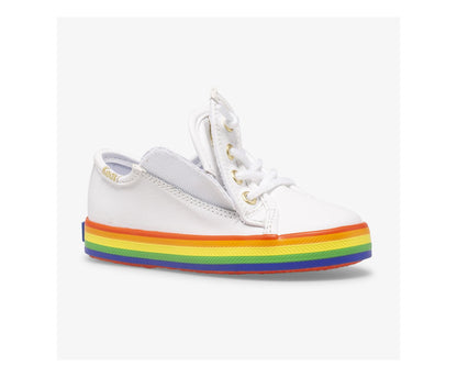 Keds Women Big Kid's Kickstart Leather Jr Rainbow
