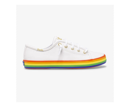 Keds Girls Big Kid's Kickstart Leather Rainbow