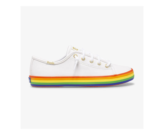 Keds Girls Big Kid's Kickstart Leather Rainbow