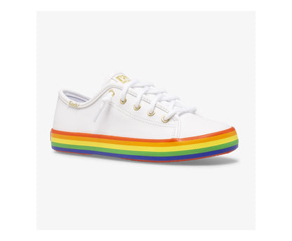 Keds Girls Big Kid's Kickstart Leather Rainbow