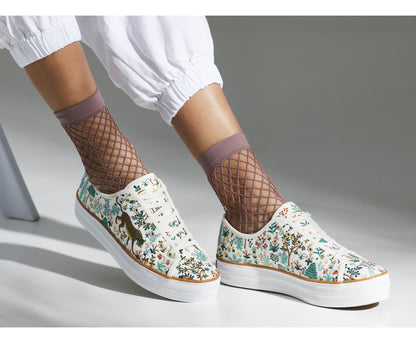 Keds Women Keds x Rifle Paper Co. Triple Kick Menagerie Embroidered