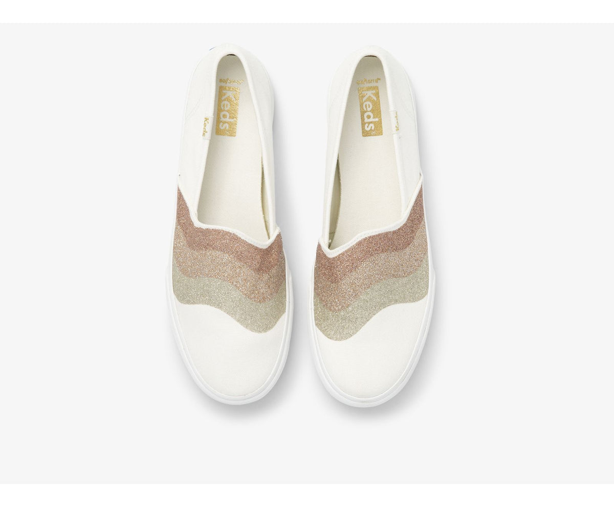 Keds Women Double Decker Wave Glitter
