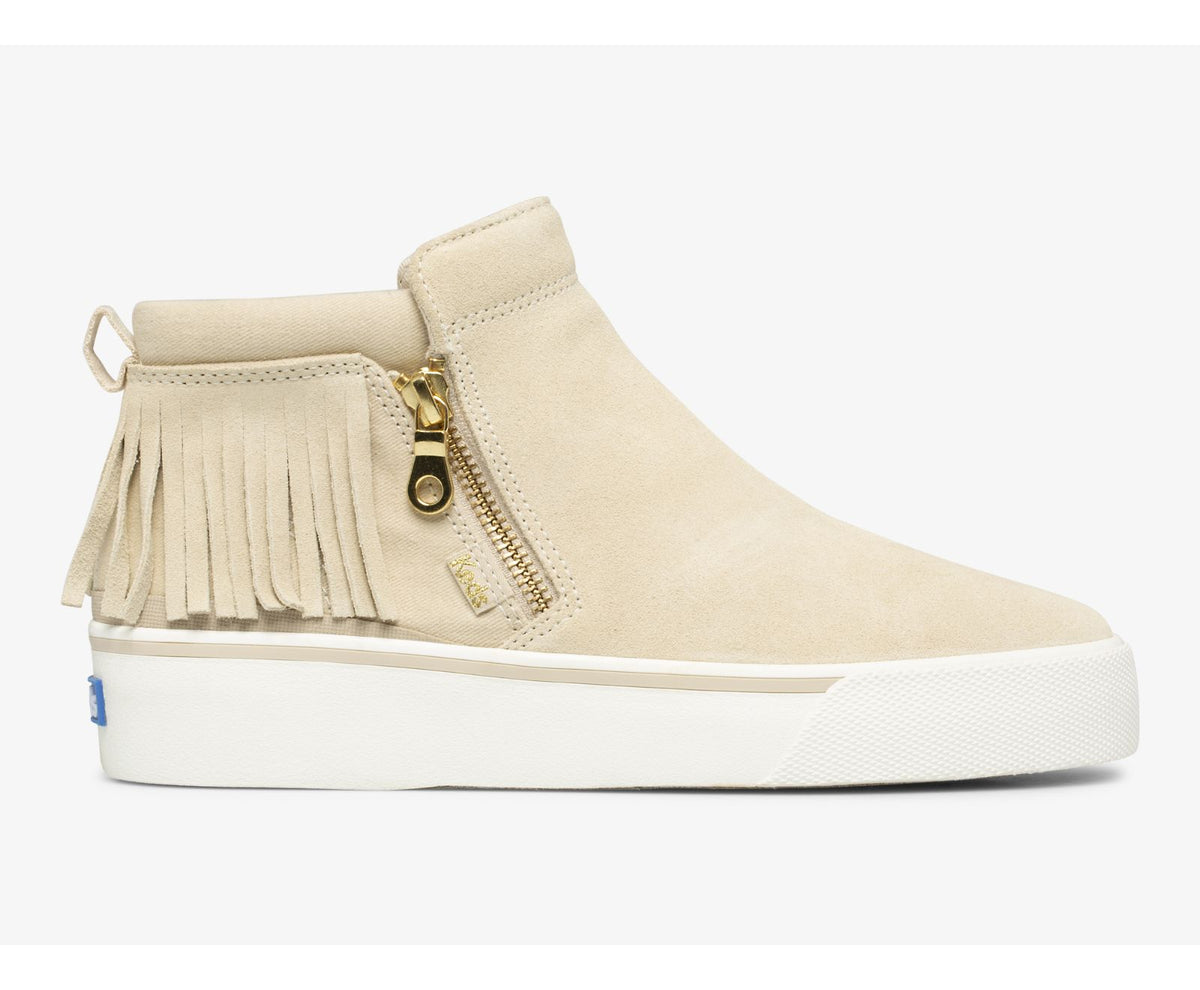 Keds Women Cooper Zip Fringe Suede