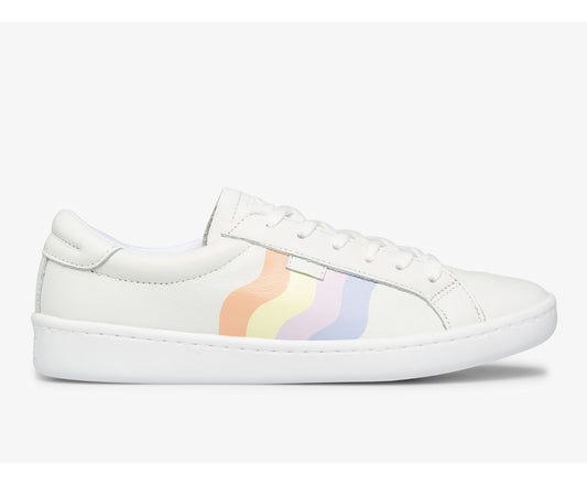 Keds Women Ace Leather Wavy Print