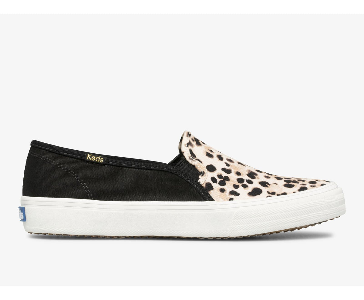 Keds Women Double Decker Leopard Canvas