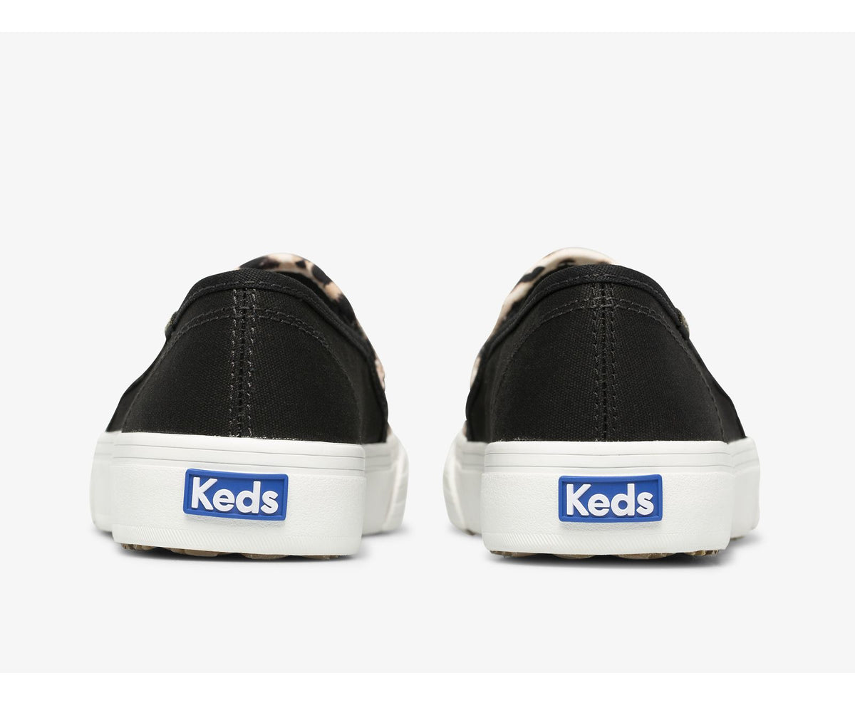 Keds Women Double Decker Leopard Canvas