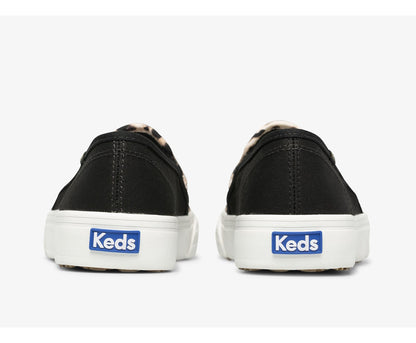 Keds Women Double Decker Leopard Canvas
