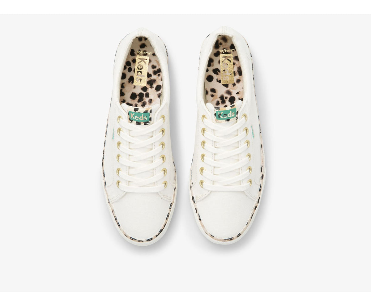 Keds Women Jump Kick Leopard Pop Canvas