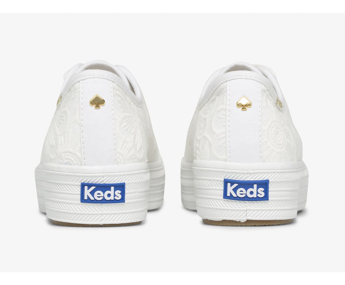 Keds Women Keds x ksny Triple Kick Floral Eyelet Pearls