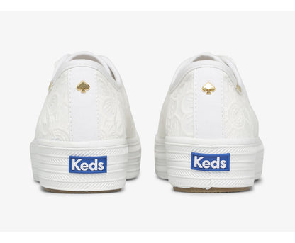 Keds Women Keds x ksny Triple Kick Floral Eyelet Pearls