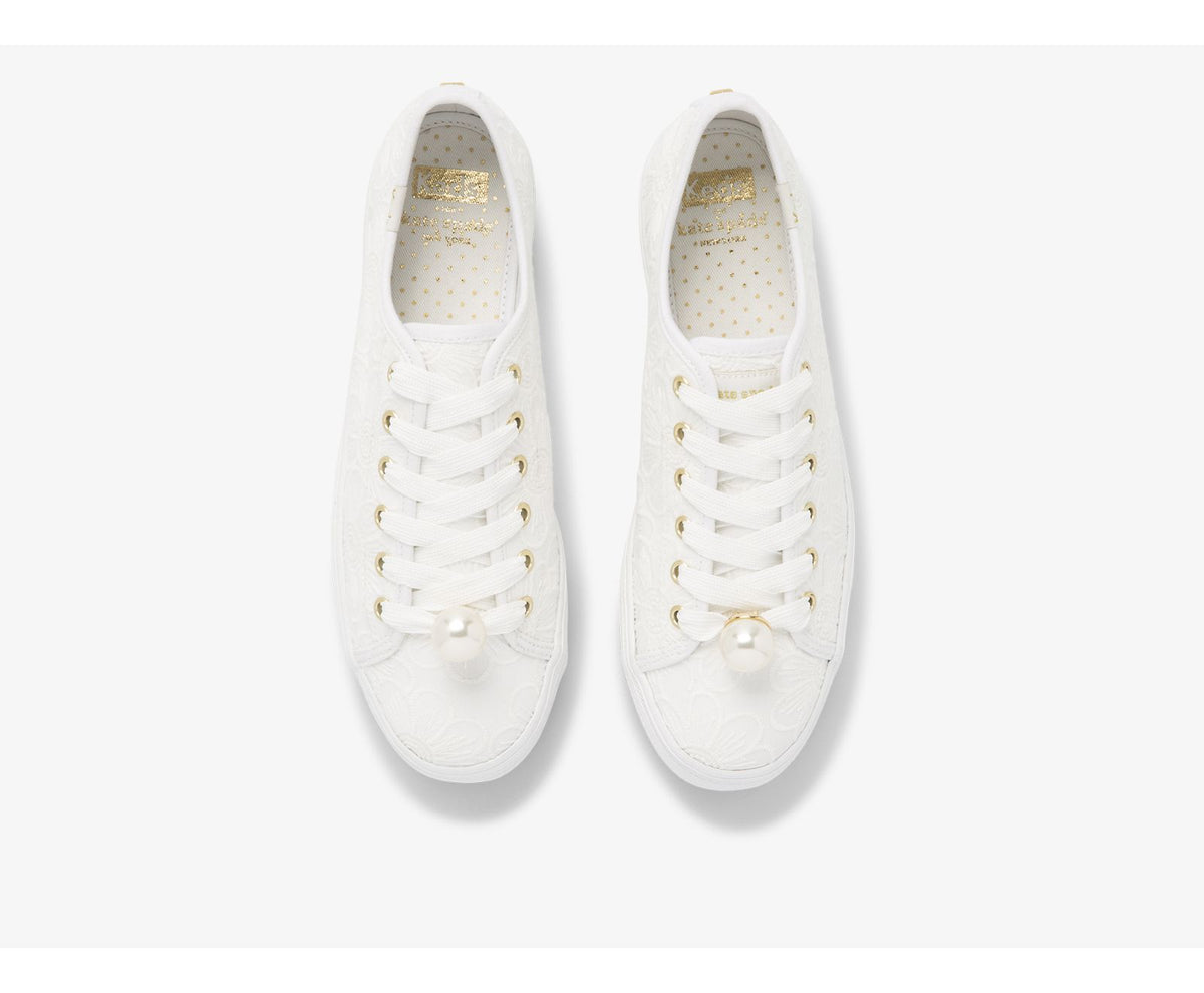 Keds Women Keds x ksny Triple Kick Floral Eyelet Pearls