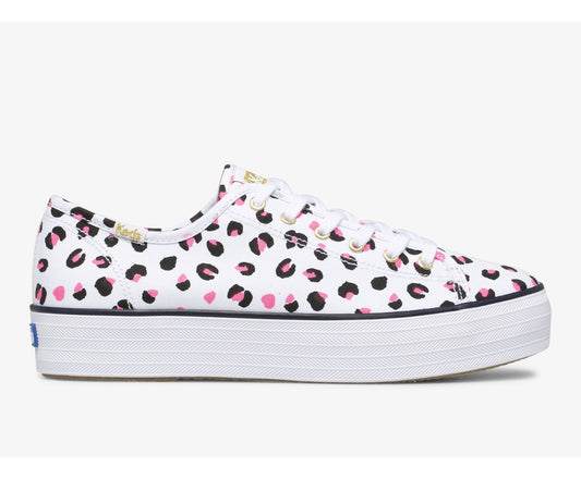 Keds Women Triple Kick Leopard Canvas