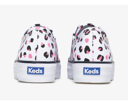 Keds Women Triple Kick Leopard Canvas