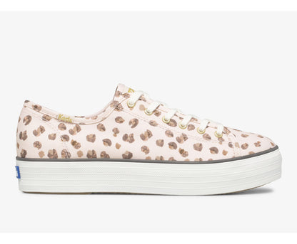 Keds Women Triple Kick Leopard Canvas