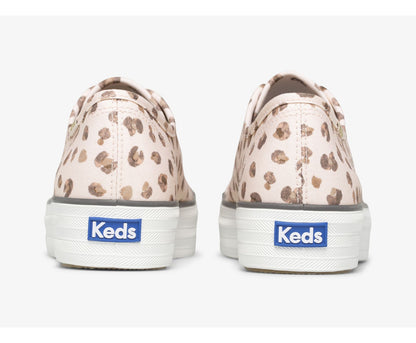Keds Women Triple Kick Leopard Canvas