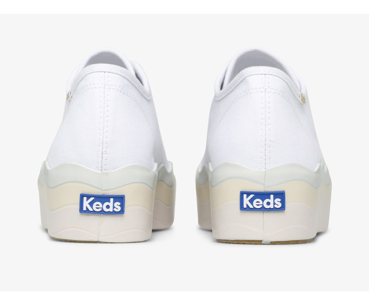 Keds Women Triple Up Canvas Wave Foxing