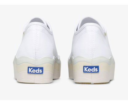 Keds Women Triple Up Canvas Wave Foxing