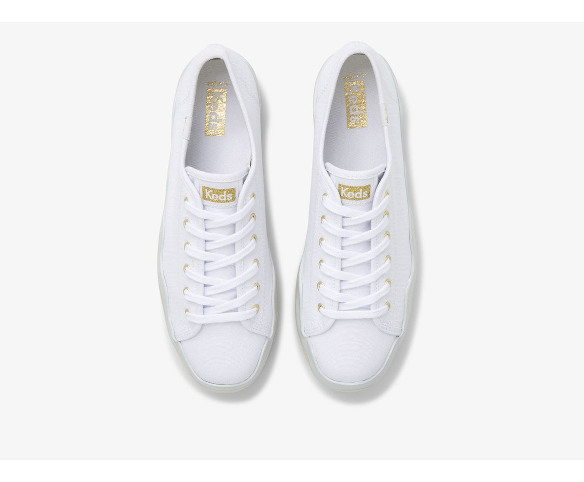 Keds Women Triple Up Canvas Wave Foxing