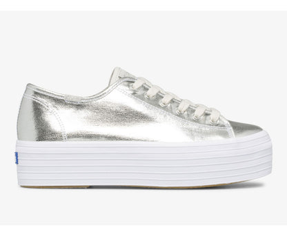 Keds Women Triple Up Metallic Twill